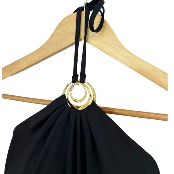 Sunshine 79 Sunshine Solids High Neck Black One Piece, Size 6 - Picture 6 of 12